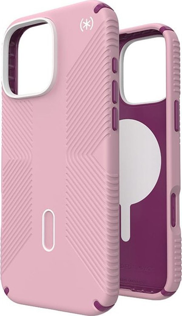 Speck Speck Presidio2 Grip ClickLock & MagSafe - Θήκη iPhone 16 Pro Max (Wednesday Pink / Boysenberry Purple / White)