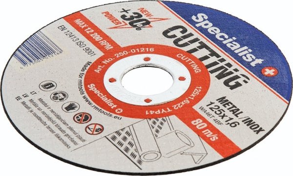 Δίσκος κοπής μετάλλων Specialist+ SPECIALIST+, ΚΟΠΗ, 125x1.6x22 mm