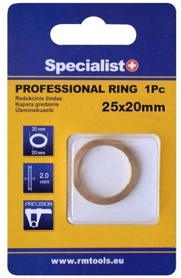 SPECIALIST+ δακτύλιος μείωσης, PRO, 25.4x20x2 mm