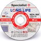 Specialist+ SPECIALIST+ μεταλλικός δίσκος LONG LIFE, 125x1.6x22 mm