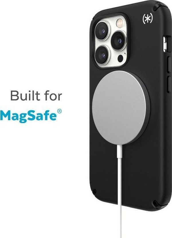 Speck Speck Presidio2 Pro + MagSafe - Θήκη iPhone 14 Pro Max με επικάλυψη MICROBAN (Μαύρο / Μαύρο / Λευκό)
