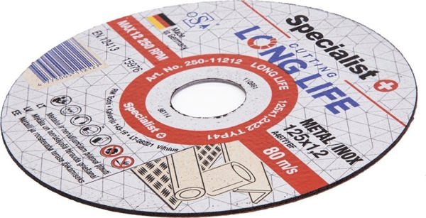 Specialist+ SPECIALIST+ μεταλλικός δίσκος LONG LIFE, 125x1.2x22 mm