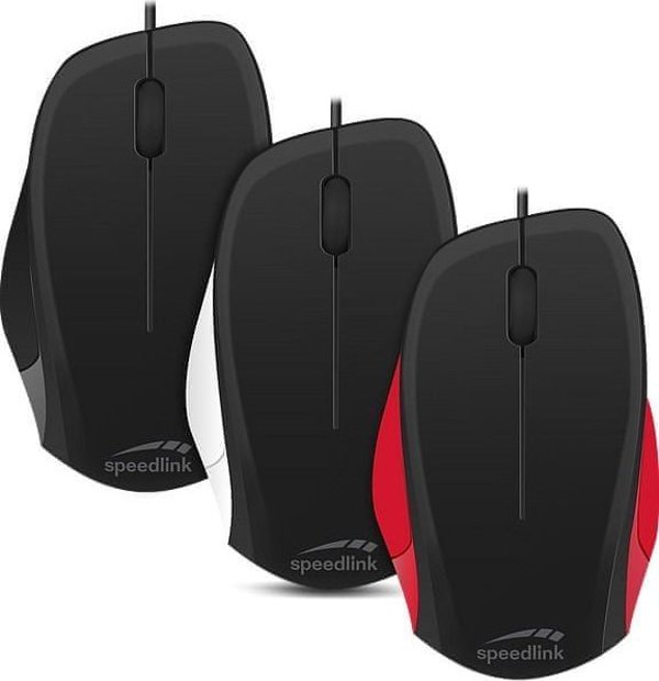 Ποντίκι Speedlink Ledgy Silent, μαύρο/λευκό (SL-610015-BKWE)
