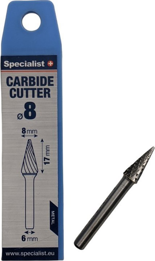 Κοπτικό φρέζας καρβιδίου Specialist+ SPECIALIST+ SKM, 8x17x6 mm