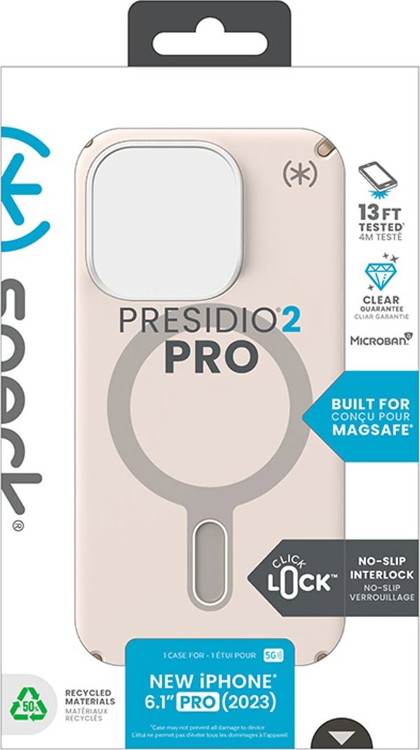 Speck Speck Presidio2 Pro ClickLock & MagSafe - Θήκη iPhone 15 Pro (Bleached Bone / Heirloom Gold / Hazel Brown)