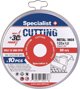 Δίσκος κοπής μετάλλου Specialist+ SPECIALIST+, 125x1x22 mm 10 τεμ. μέταλλο