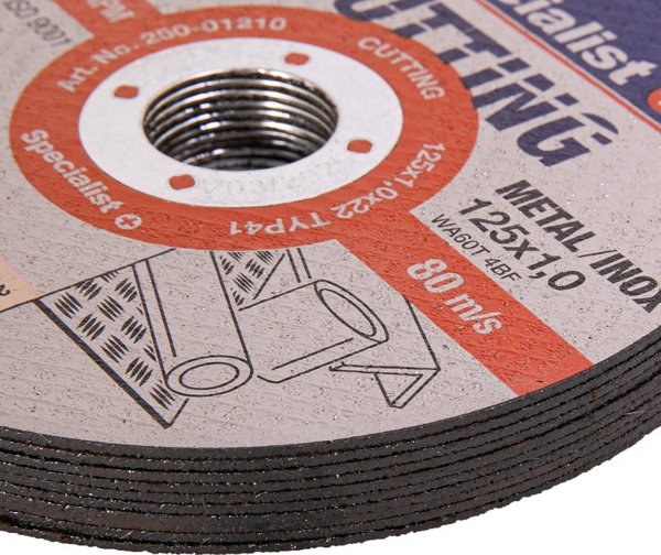 Δίσκος κοπής μετάλλου Specialist+ SPECIALIST+, 125x1x22 mm 10 τεμ. μέταλλο