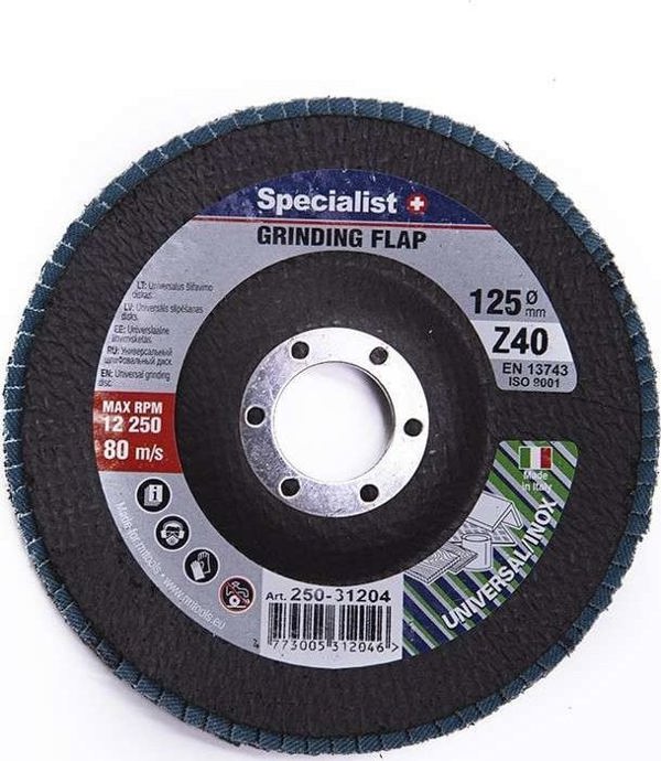 SPECIALIST+ φυλλάδιο. δίσκος λείανσης ZK40, 125 mm