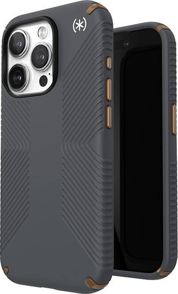 Speck Speck Presidio2 Grip - Θήκη iPhone 15 Pro (Charcoal Grey / Cool Bronze / White)