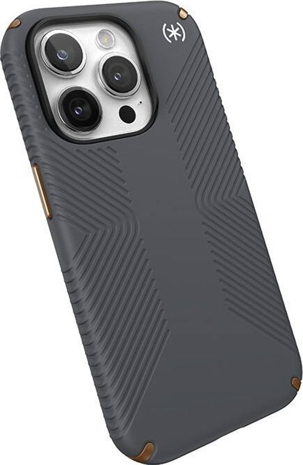 Speck Speck Presidio2 Grip - Θήκη iPhone 15 Pro (Charcoal Grey / Cool Bronze / White)