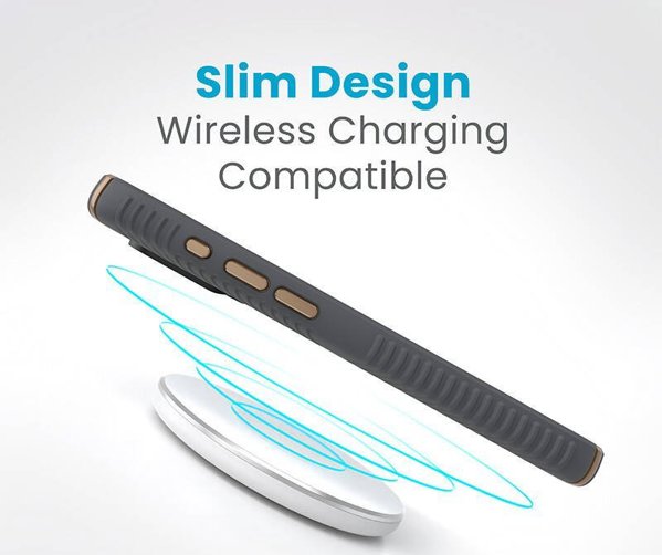 Speck Speck Presidio2 Grip - Θήκη iPhone 15 Pro (Charcoal Grey / Cool Bronze / White)