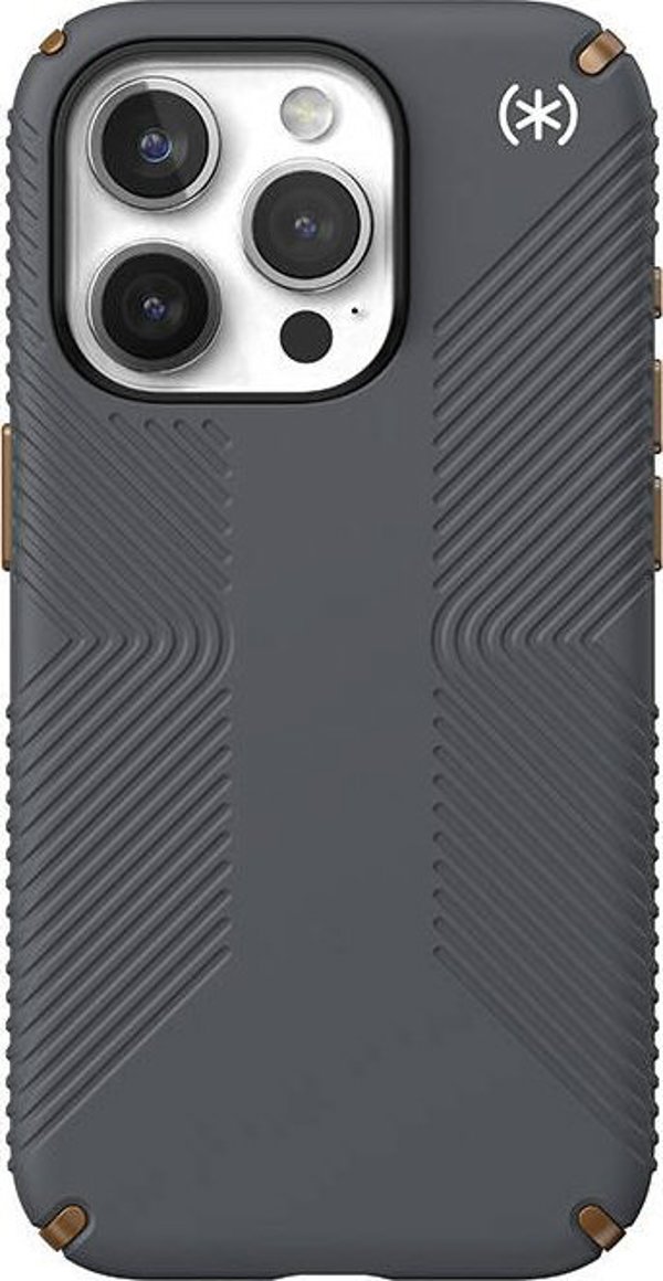 Speck Speck Presidio2 Grip - Θήκη iPhone 15 Pro (Charcoal Grey / Cool Bronze / White)