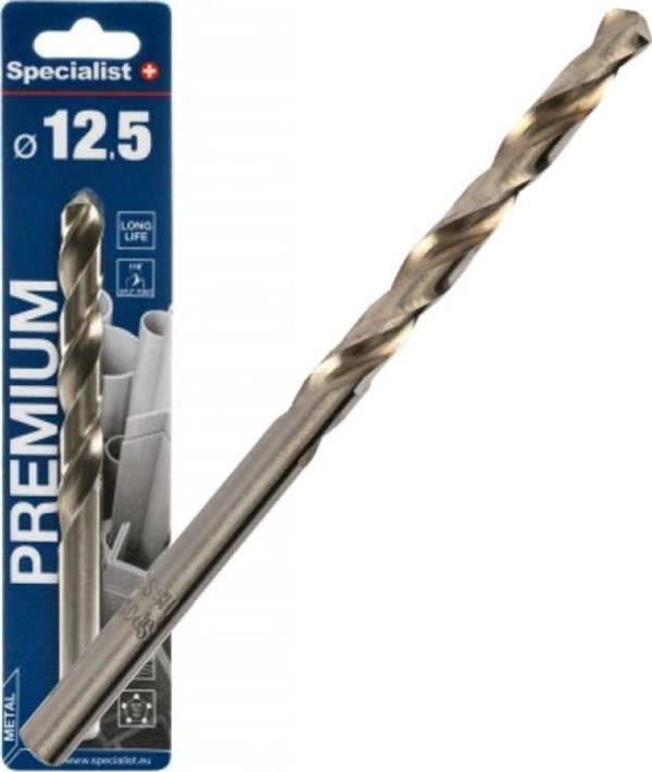 SPECIALIST+ μεταλλικό τρυπάνι PREMIUM, 12.5 mm