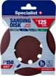 Γυαλόχαρτο Specialist+ SPECIALIST+ με τρύπες P150, 125 mm, 5 τεμ.