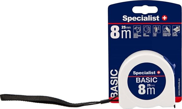 Specialist+ SPECIALIST+ ρουλέτα BASIC 8 μ, 25 mm