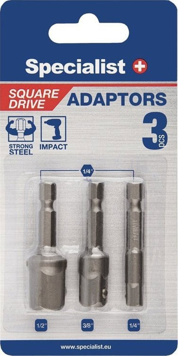 Προσαρμογείς Specialist+ 1/2", 1/4" και 3/8"