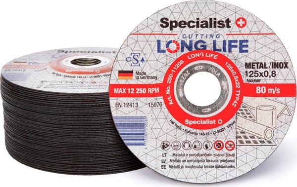 Δίσκος μετάλλου Specialist+ SPECIALIST+ LONG LIFE, 125x0.8x22 mm