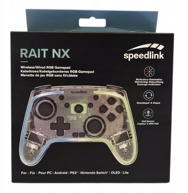 Speedlink Gamepad RAIT NX RGB, ασύρματο, PC/Android/Switch λιανική