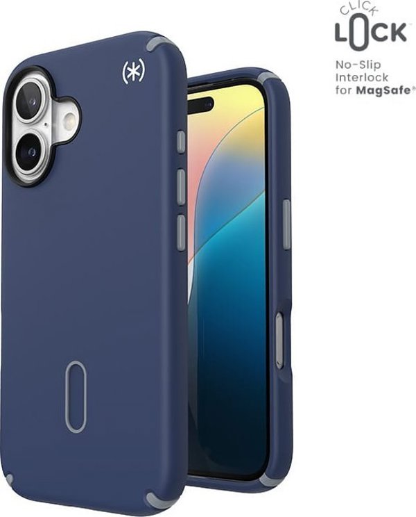 Speck Speck Presidio2 Pro ClickLock & MagSafe - Θήκη iPhone 16 (Coastal Blue / Dust Grey / White)