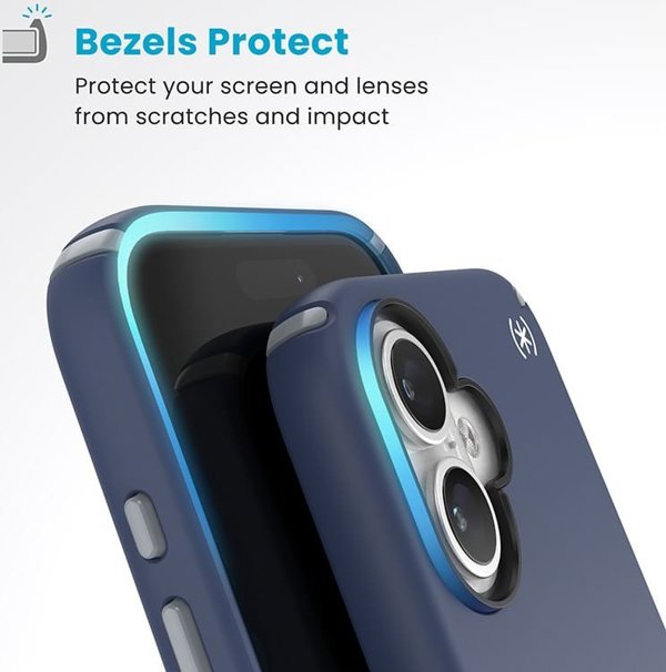 Speck Speck Presidio2 Pro ClickLock & MagSafe - Θήκη iPhone 16 (Coastal Blue / Dust Grey / White)
