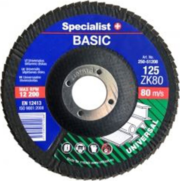 SPECIALIST+ τριβείο φύλλων. δίσκος BASIC ZK80, 125 mm