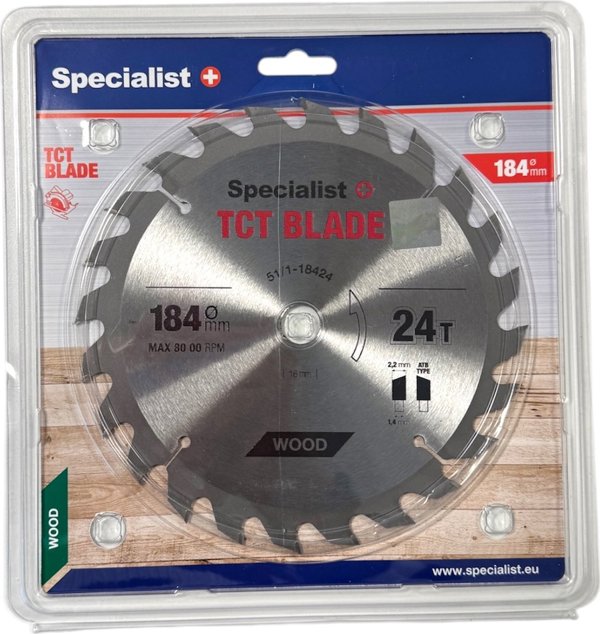 Δίσκος κοπής SPECIALIST+, 184x24Tx16 mm