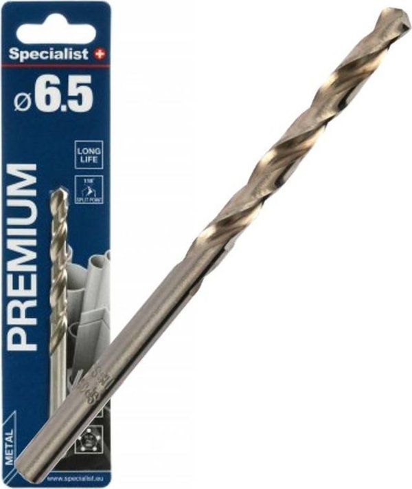SPECIALIST+ μεταλλικό τρυπάνι PREMIUM, 6.5 mm