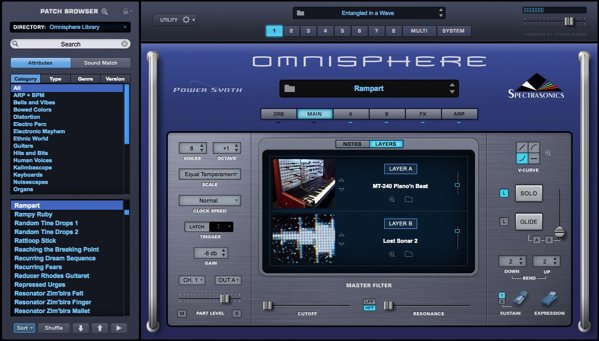 Spectrasonics - Αναβάθμιση στο OMNISPHERE 2