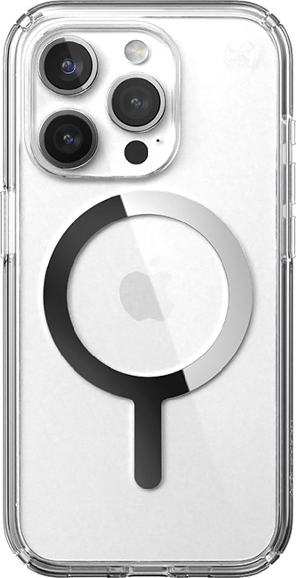 Speck Speck Presidio Perfect-Clear MagSafe - Θήκη iPhone 15 Pro (Διαφανές / Φινίρισμα Χρωμίου / Γαλήνιο Ασημί)