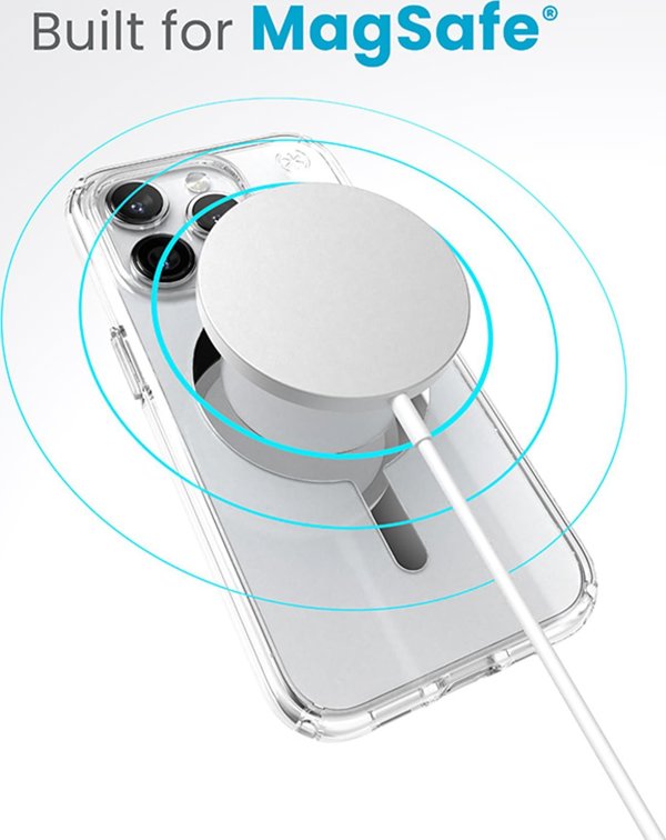 Speck Speck Presidio Perfect-Clear MagSafe - Θήκη iPhone 15 Pro (Διαφανές / Φινίρισμα Χρωμίου / Γαλήνιο Ασημί)