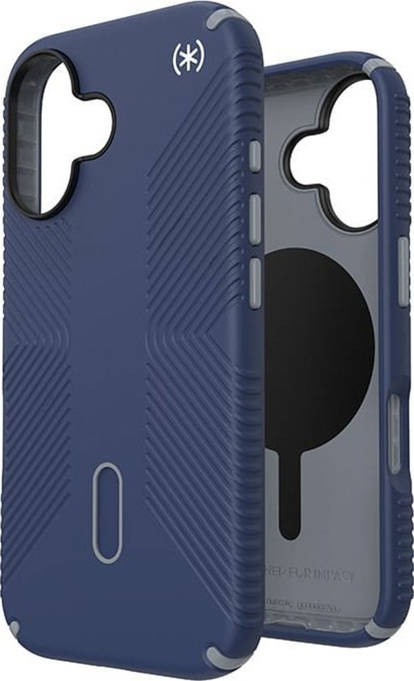 Speck Speck Presidio2 Grip ClickLock & MagSafe - Θήκη iPhone 16 (Coastal Blue / Dust Grey / White)
