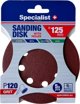Specialist+ SPECIALIST+ sanding paper with holes P120, 125 mm, 5 pcs.