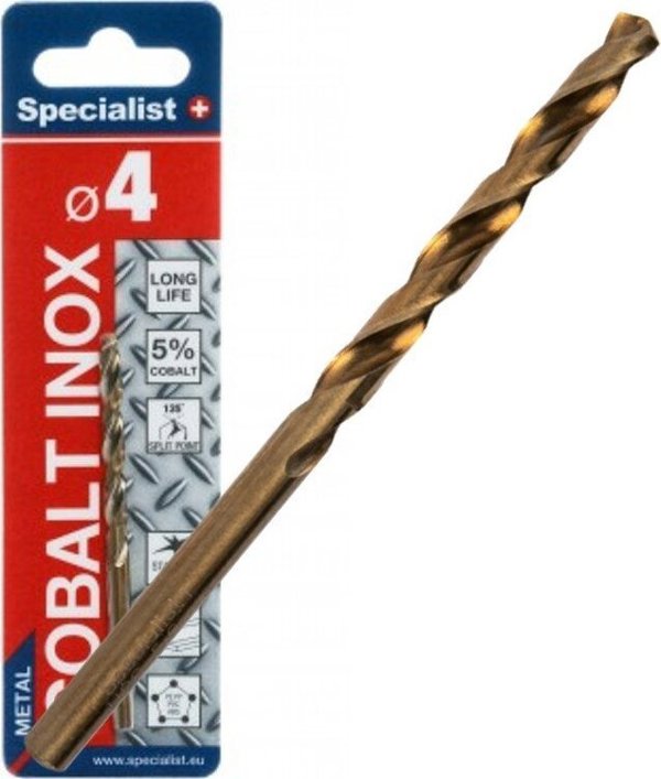 SPECIALIST+ μεταλλικό τρυπάνι COBALT, 4 mm
