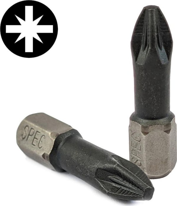 Specialist+ SPECIALIST+ μύτη κατσαβιδιού TITAN CARBON PZ2 TORSION, 25 mm