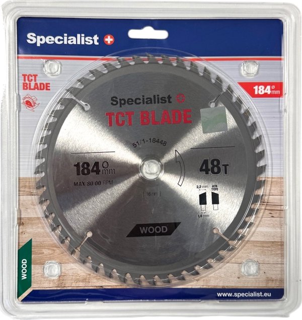 Δίσκος κοπής SPECIALIST+, 184x48Tx16 mm