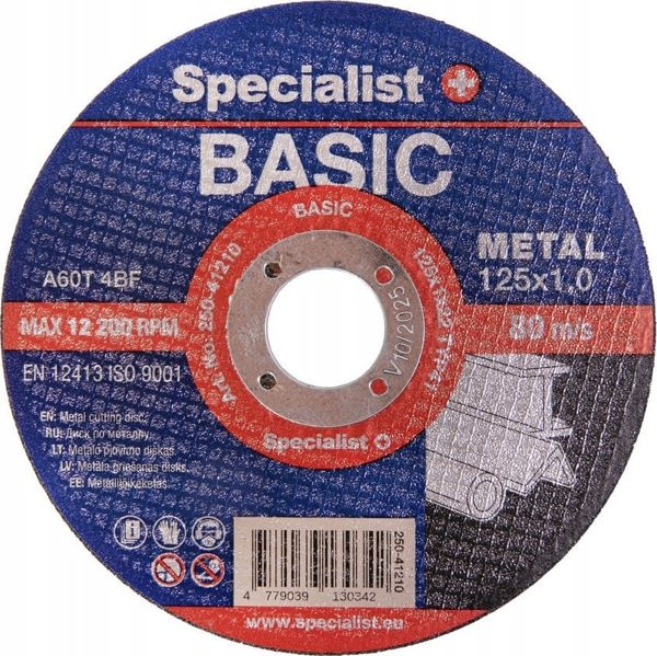 SPECIALIST+ μεταλλικός δίσκος pj. BASIC, 125x1x22 mm