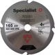 Specialist+ SPECIALIST+ etc. disc fiber. for cement, 4T 165 x 20 mm