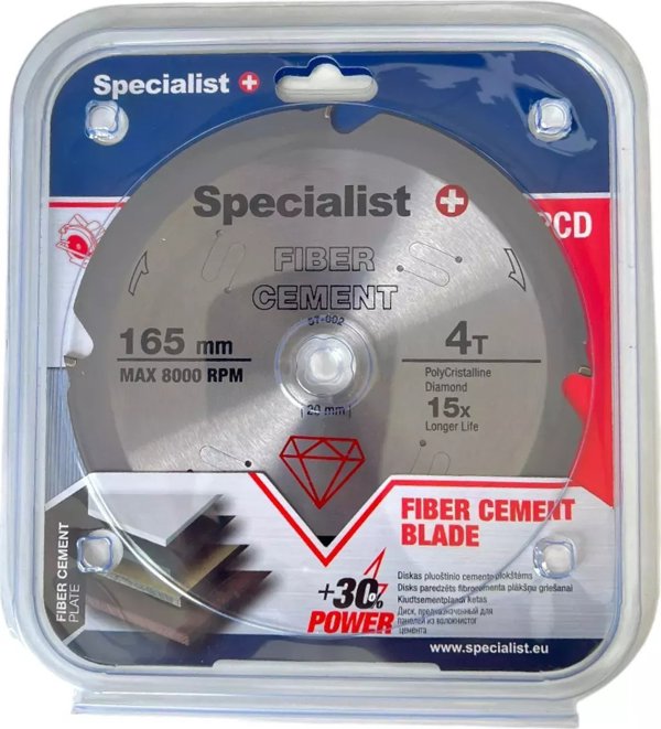Specialist+ SPECIALIST+ etc. disc fiber. for cement, 4T 165 x 20 mm