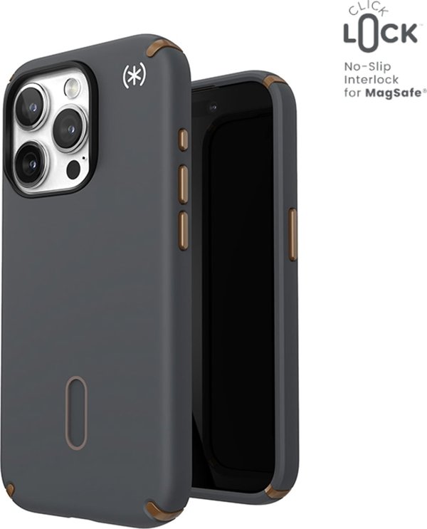 Speck Speck Presidio2 Pro ClickLock & MagSafe - Θήκη iPhone 15 Pro (Charcoal Grey / Cool Bronze)