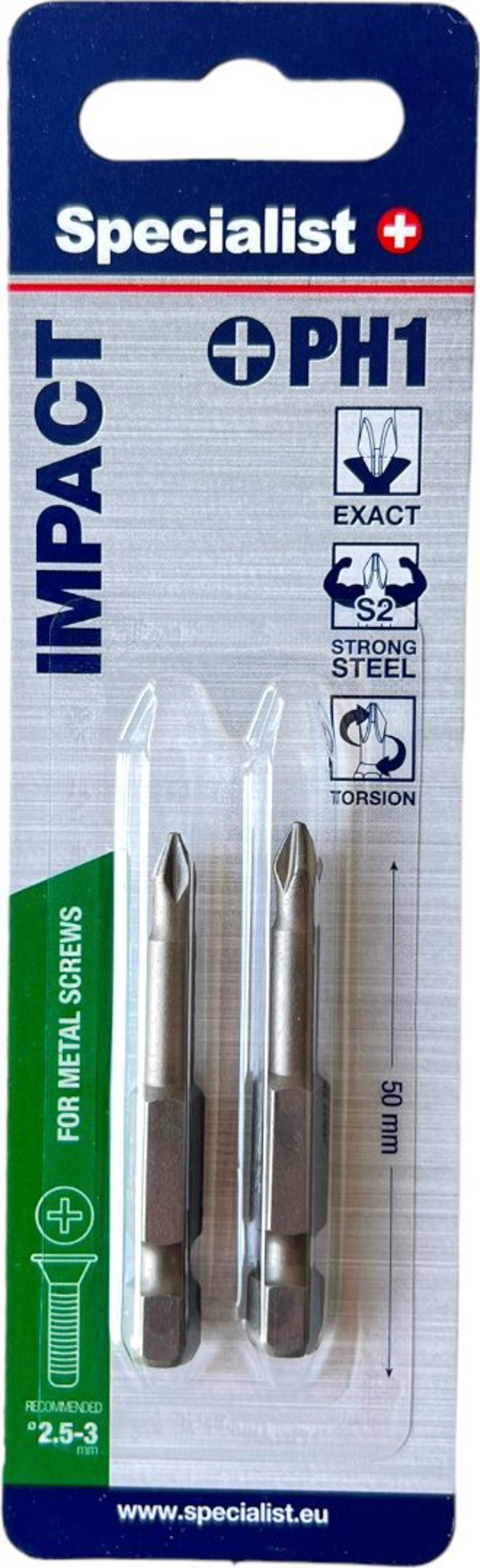 Specialist+ SPECIALIST+ nozzle PH1, 50 mm, 2 pcs.