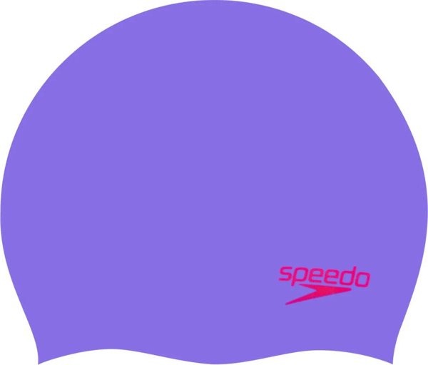 Speedo Παιδικό Σκουφάκι Σιλικόνης Speedo Moulded Silc Cap Ju Λιλά/Κόκκινο