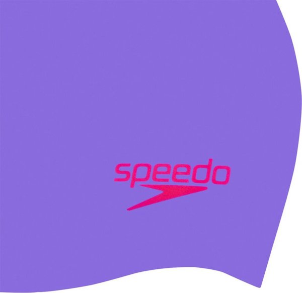 Speedo Παιδικό Σκουφάκι Σιλικόνης Speedo Moulded Silc Cap Ju Λιλά/Κόκκινο