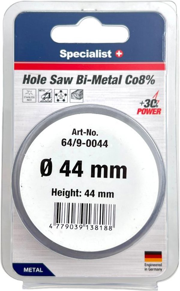 SPECIALIST+ κορώνα BI-METAL, 44 mm