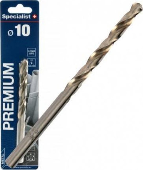 SPECIALIST+ μεταλλικό τρυπάνι PREMIUM, 10 mm
