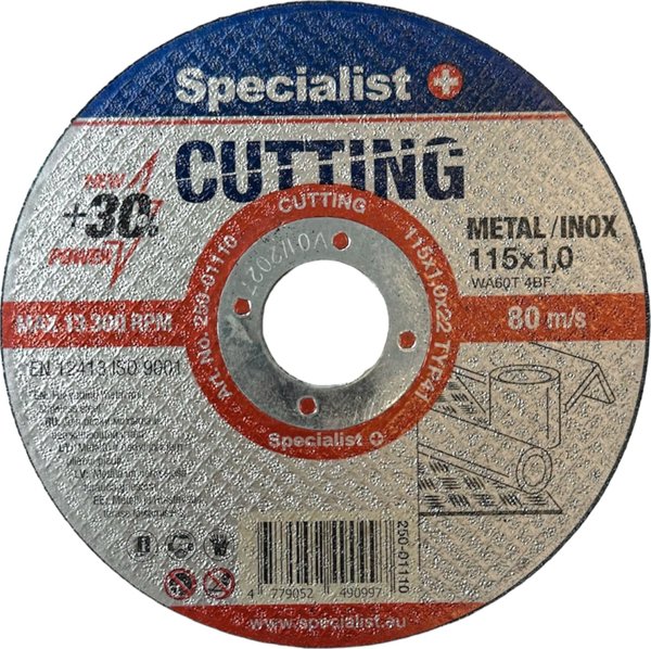 Δίσκος κοπής μετάλλων Specialist+ SPECIALIST+ CUTTING, 115x1.0x22 mm