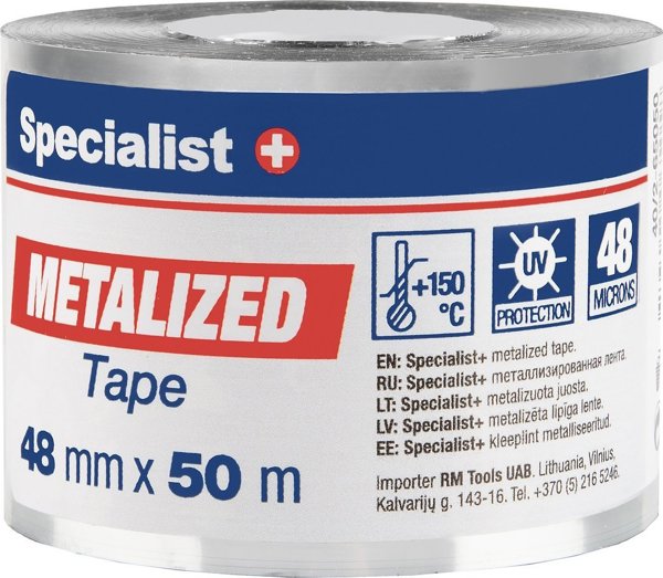 SPECIALIST+ μεταλλοποιημένη ταινία, 48 mm x 50 m