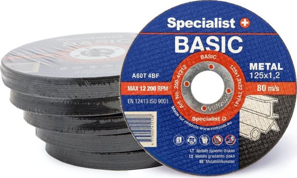 SPECIALIST+ μεταλλικός δίσκος pj. BASIC, 125x1.2x22 mm
