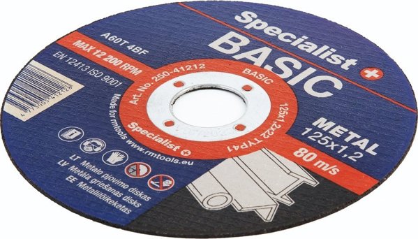 SPECIALIST+ μεταλλικός δίσκος pj. BASIC, 125x1.2x22 mm