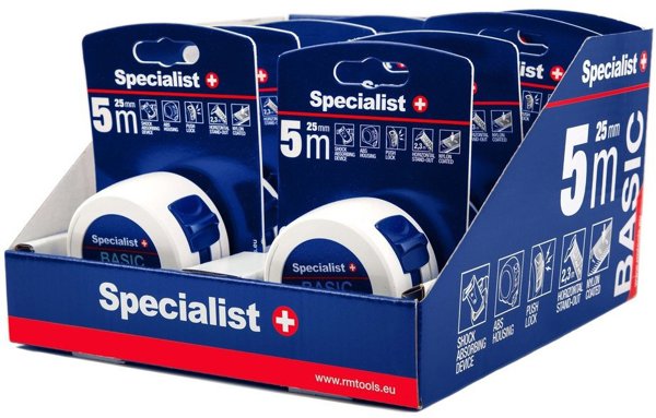 Specialist+ SPECIALIST+ roulette BASIC 5 m, 25 mm