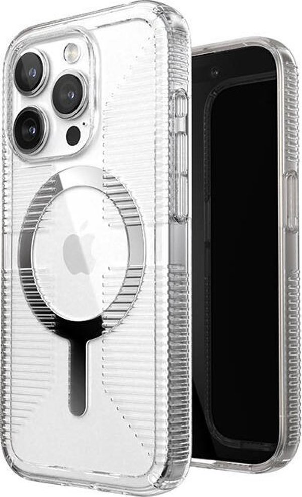 Speck Speck Gemshell Grip + MagSafe - Θήκη για iPhone 15 Pro (Διαφανές / Φινίρισμα Χρωμίου)